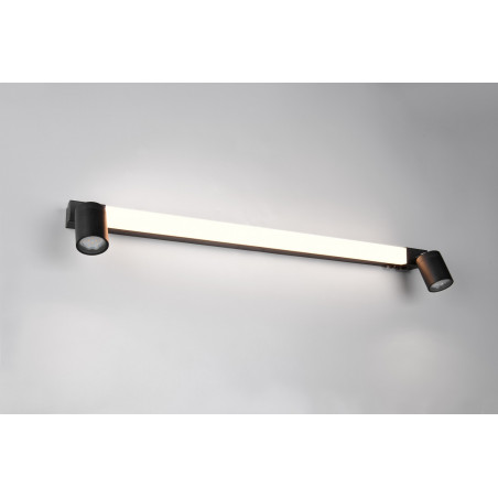 Kinkiet łazienkowy z reflektorkami Enrico LED 90cm czarny Trio
