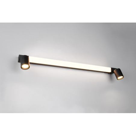 Kinkiet łazienkowy z reflektorkami Enrico LED 90cm czarny Trio
