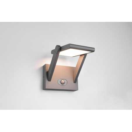 Kinkiet ogrodowy solarny z czujnikiem ruchu i zmierzchu Malawi LED 61cm antracytowy Trio