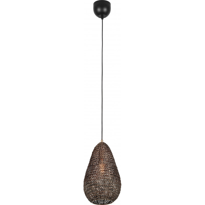 Lampa wisząca orientalna Ziva 23cm patyna Trio