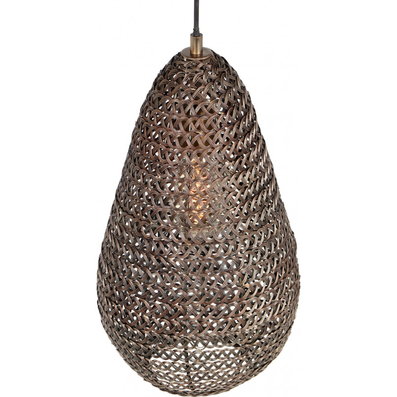 Lampa wisząca orientalna Ziva 23cm patyna Trio