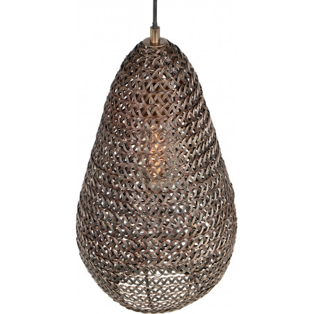 Lampa wisząca orientalna Ziva 23cm patyna Trio