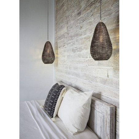 Lampa wisząca orientalna Ziva 23cm patyna Trio