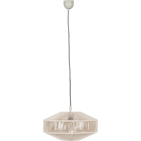 Lampa wisząca sznurkowa japandi Svea 46cm kremowa Trio