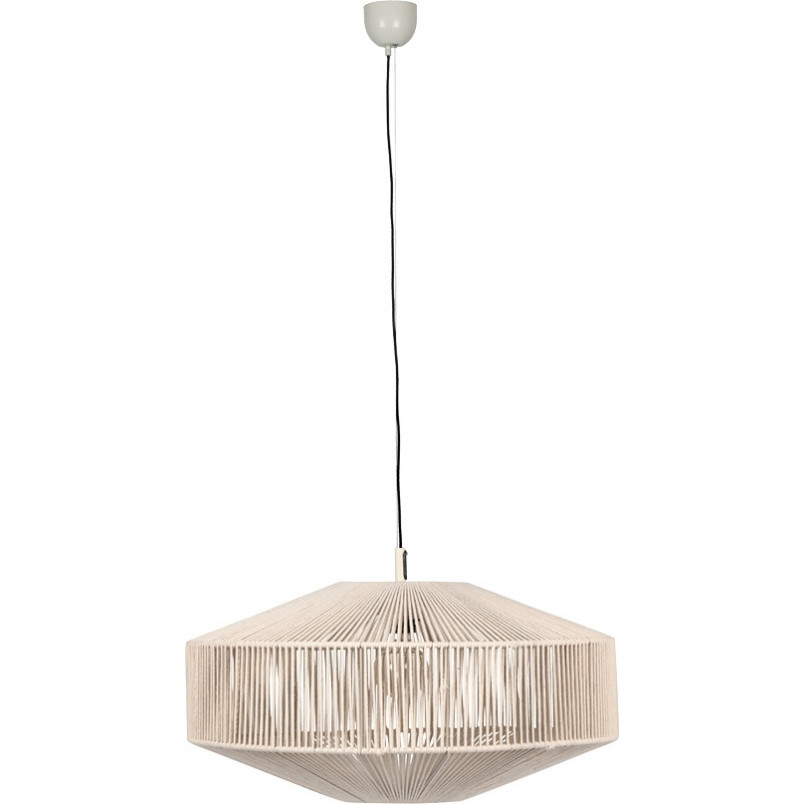Lampa wisząca sznurkowa japandi Svea 61cm kremowa Trio