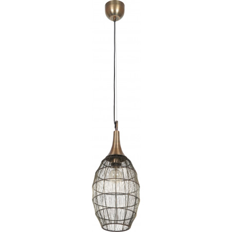 Lampa wisząca orientalna Soraya Slim 26cm patyna Trio