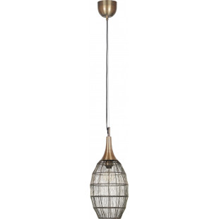 Lampa wisząca orientalna Soraya Slim 26cm patyna Trio