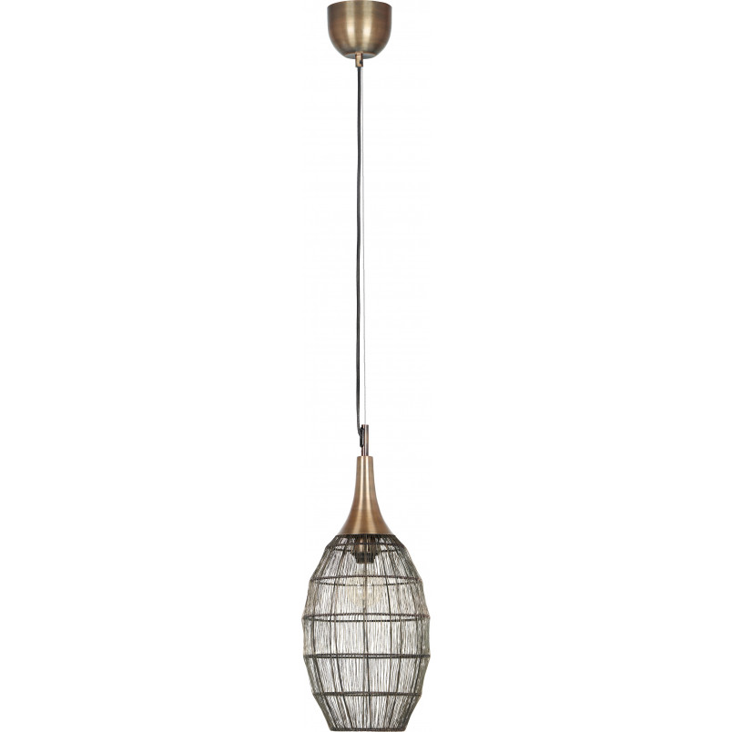 Lampa wisząca orientalna Soraya Slim 26cm patyna Trio