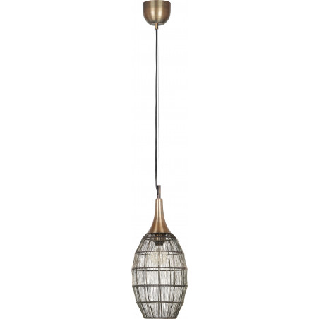 Lampa wisząca orientalna Soraya Slim 26cm patyna Trio