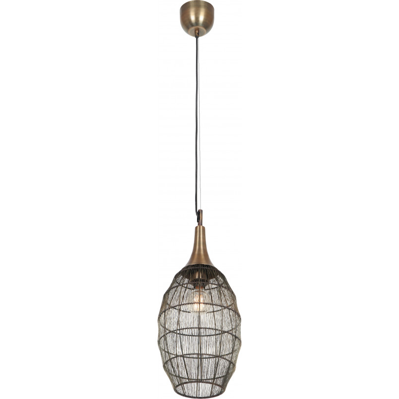 Lampa wisząca orientalna Soraya Slim 26cm patyna Trio
