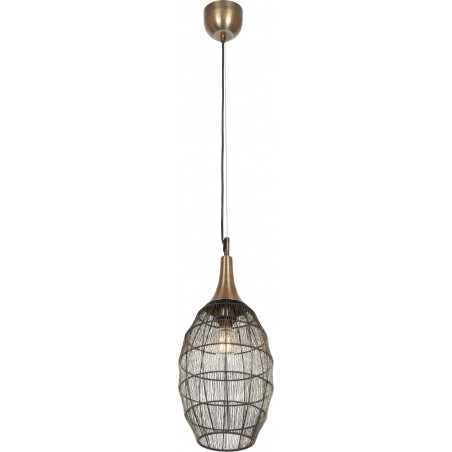 Lampa wisząca orientalna Soraya Slim 26cm patyna Trio