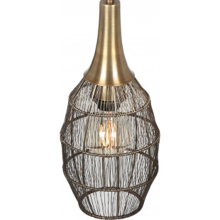 Lampa wisząca orientalna Soraya Slim 26cm patyna Trio
