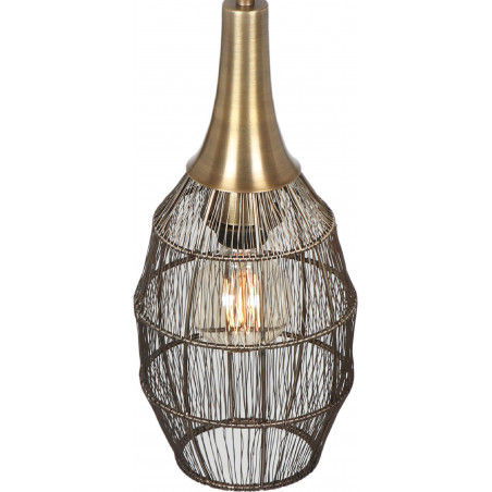 Lampa wisząca orientalna Soraya Slim 26cm patyna Trio