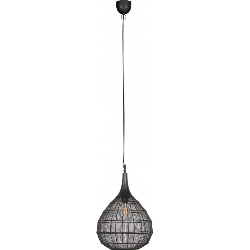 Lampa wisząca orientalna Soraya 42cm czarna Trio
