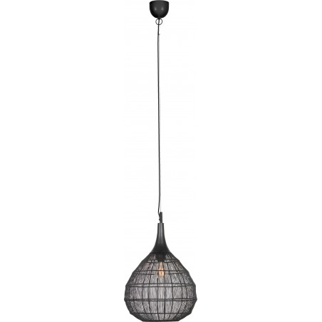Lampa wisząca orientalna Soraya 42cm czarna Trio