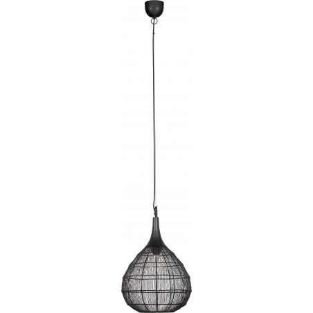 Lampa wisząca orientalna Soraya 42cm czarna Trio