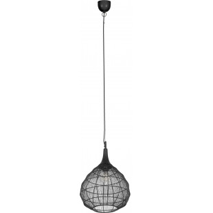 Lampa wisząca orientalna Soraya 42cm czarna Trio