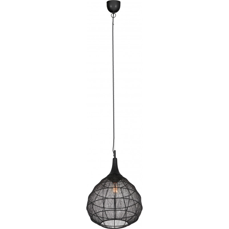 Lampa wisząca orientalna Soraya 42cm czarna Trio