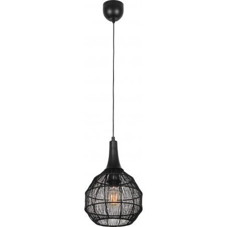 Lampa wisząca orientalna Soraya 26cm czarna Trio