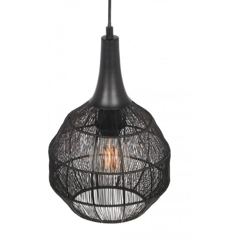 Lampa wisząca orientalna Soraya 26cm czarna Trio