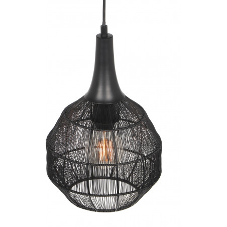 Lampa wisząca orientalna Soraya 26cm czarna Trio