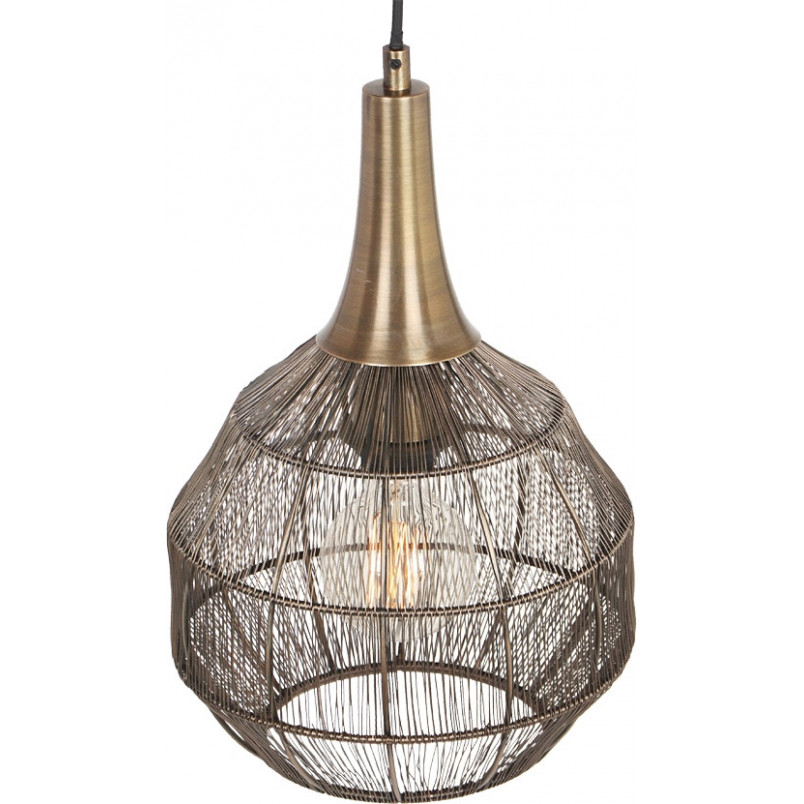 Lampa wisząca orientalna Soraya 26cm patyna Trio