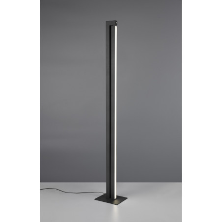 Lampa podłogowa ze ściemniaczem Seeker LED 130cm czarna Trio