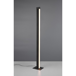 Lampa podłogowa ze ściemniaczem Seeker LED 130cm czarna Trio