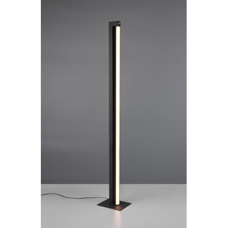 Lampa podłogowa ze ściemniaczem Seeker LED 130cm czarna Trio