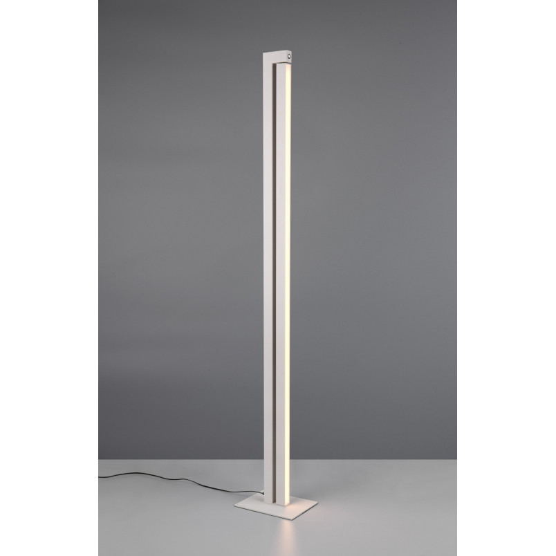 Lampa podłogowa ze ściemniaczem Seeker LED 130cm szara Trio