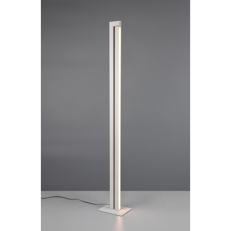 Lampa podłogowa ze ściemniaczem Seeker LED 130cm szara Trio