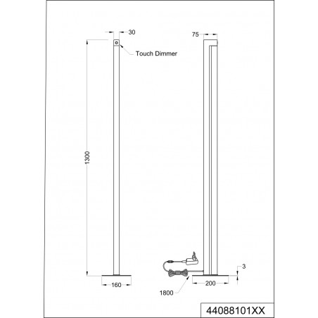 Lampa podłogowa ze ściemniaczem Seeker LED 130cm szara Trio