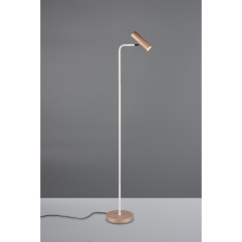Lampa podłogowa minimalistyczna Marley 151cm brązowa Trio