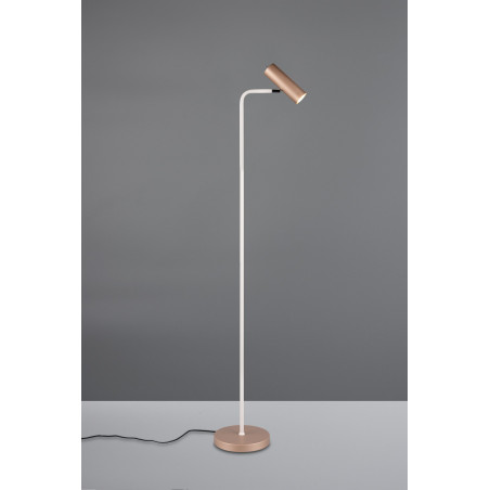 Lampa podłogowa minimalistyczna Marley 151cm brązowa Trio