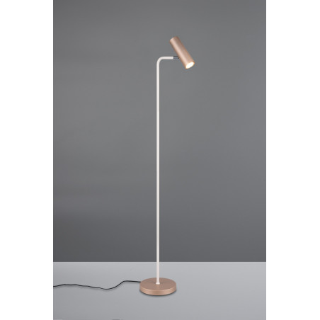 Lampa podłogowa minimalistyczna Marley 151cm brązowa Trio
