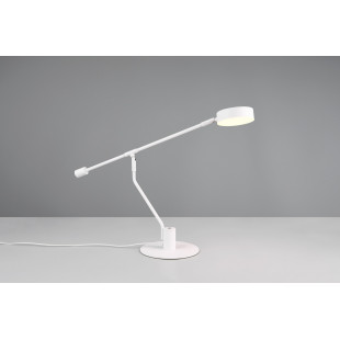 Lampa na biurko ze ściemniaczem dotykowym Manduro LED biała Trio