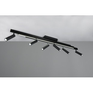 Reflektor sufitowy nowoczesny z pilotem Zeno LED VI 180cm czarny Trio