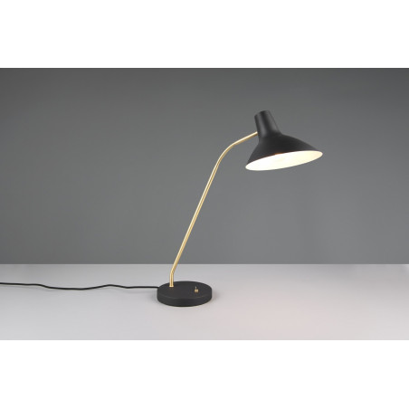 Lampa na biurko Traveller czarna Trio