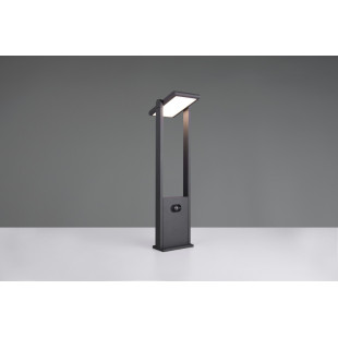 Słupek ogrodowy solarny z czujnikiem ruchu i zmierzchu Malawi LED 61cm antracytowy Trio