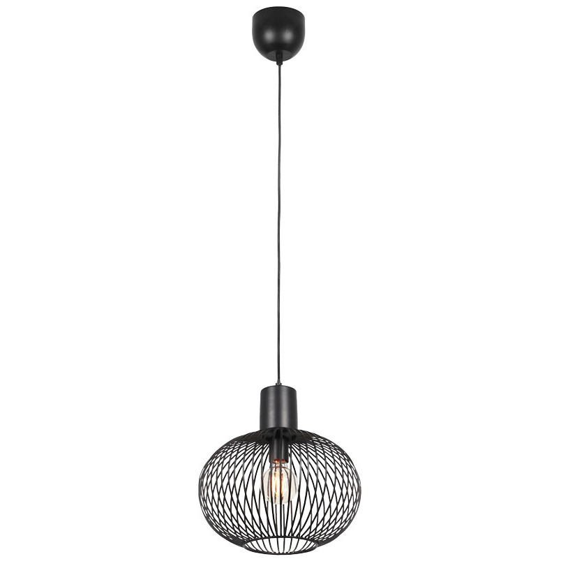 Lampa wisząca druciana Gila 33cm czarny mat Trio