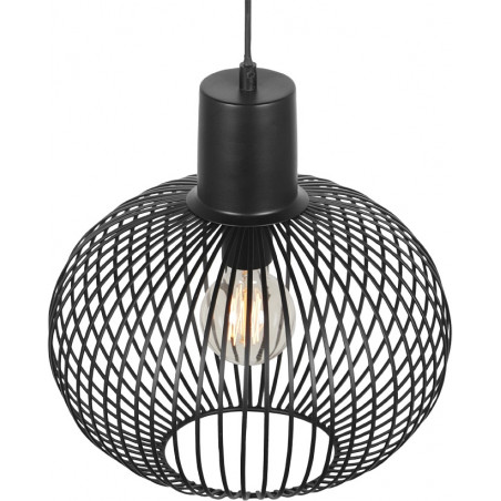 Lampa wisząca druciana Gila 33cm czarny mat Trio