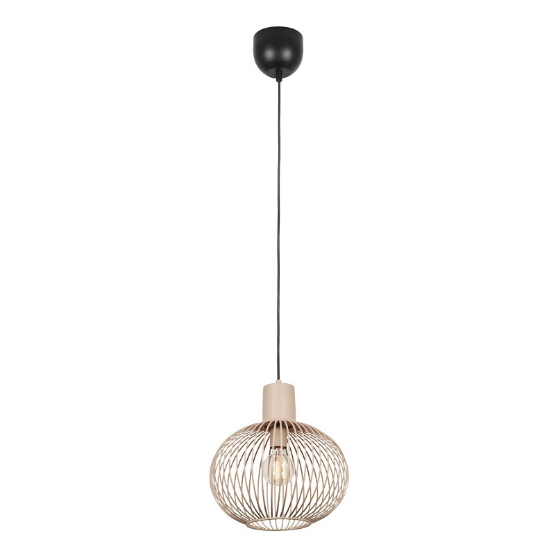 Lampa wisząca druciana Gila 33cm piaskowa Trio