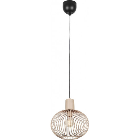 Lampa wisząca druciana Gila 33cm piaskowa Trio