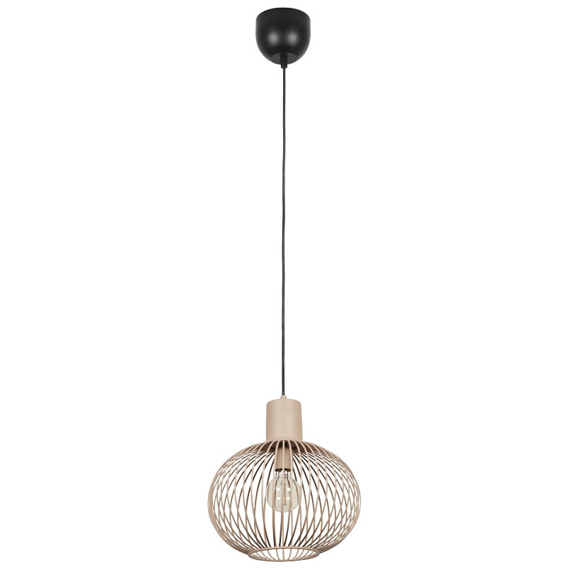 Lampa wisząca druciana Gila 33cm piaskowa Trio