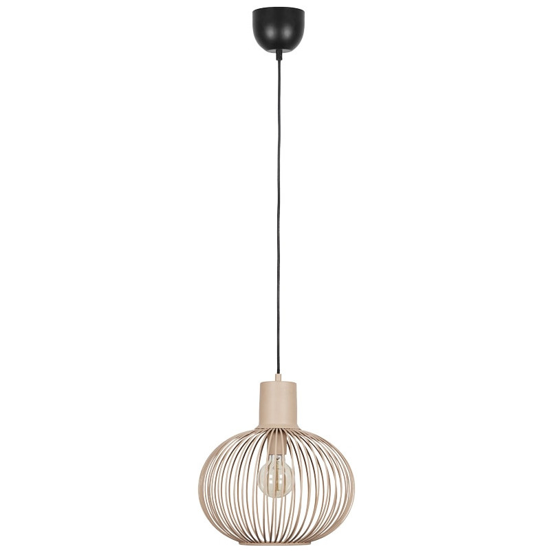 Lampa wisząca druciana Gila 33cm piaskowa Trio