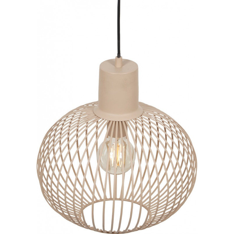 Lampa wisząca druciana Gila 33cm piaskowa Trio