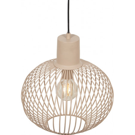 Lampa wisząca druciana Gila 33cm piaskowa Trio