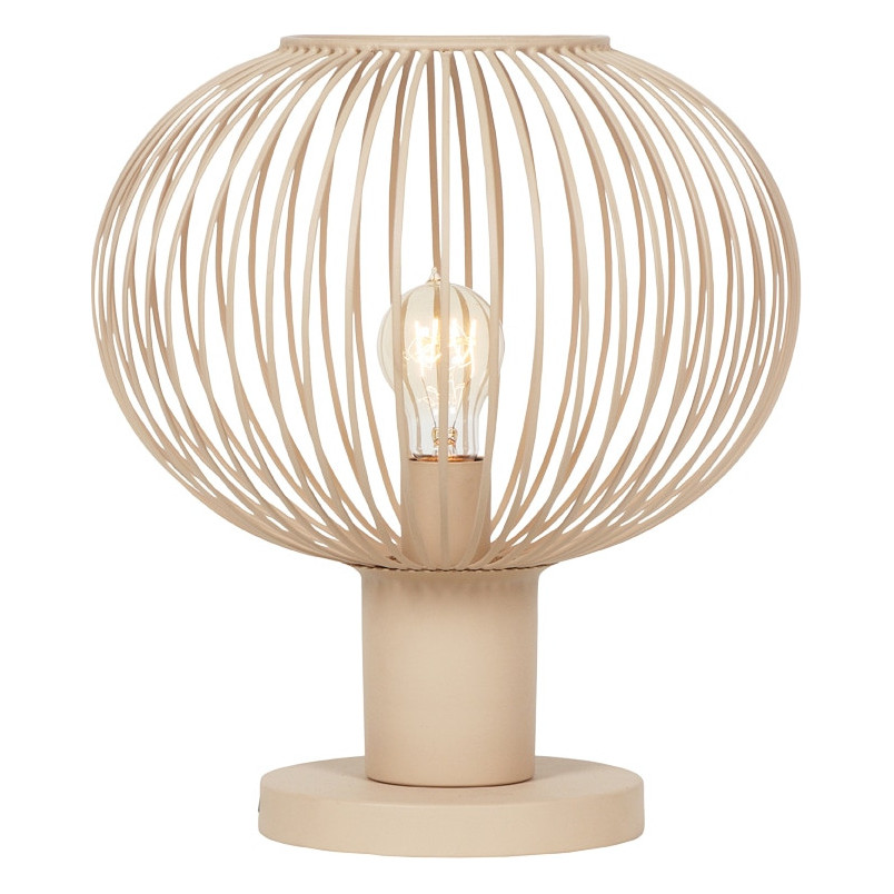 Lampa stołowa druciana Gila 33cm piaskowa Trio
