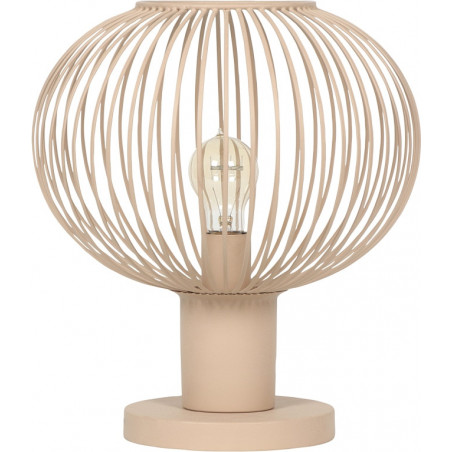 Lampa stołowa druciana Gila 33cm piaskowa Trio