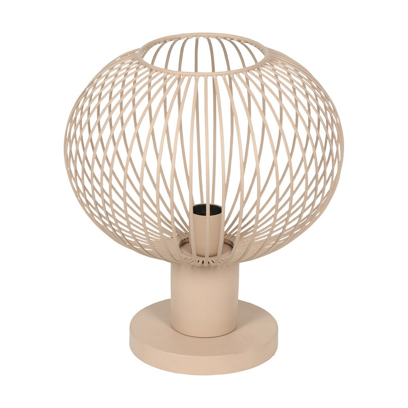Lampa stołowa druciana Gila 33cm piaskowa Trio